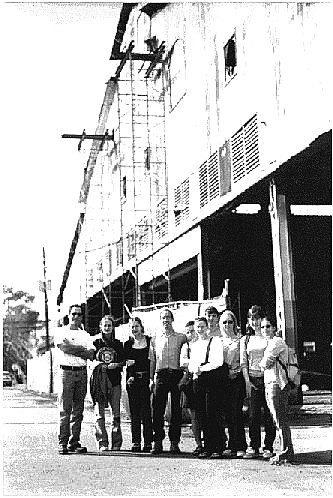 Tulane Students In Front Of The Arabella Bus Barn.