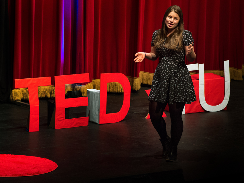 Student delivers TED x TU talk Student delivers TED x TU talk
